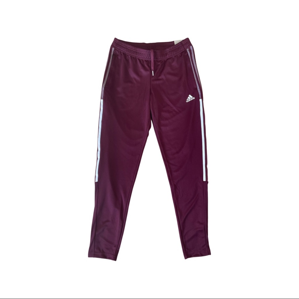 Adidas 3-Stripe Track Pants Burgundy *NWT*